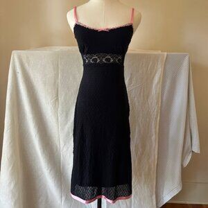 Vintage Betsey Johnson New York Mesh Swiss Dot Dress